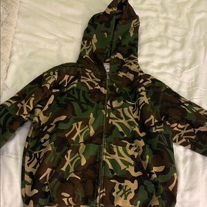 Madhappy Yankees Camo Zip-Up Hoodie